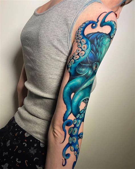 Neo-Traditional Octopus | Octopus tattoo design, Octopus thigh tattoos ...