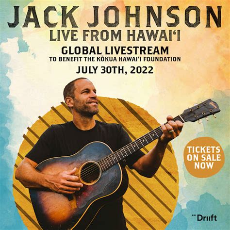 Jack Announces Global Livestream ‘Live From Hawaiʻi’ - News - Jack Johnson Music