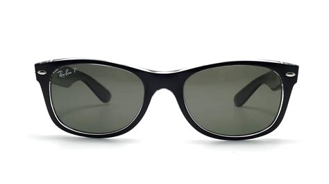 Ray-Ban P New Wayfarer Black RB2132 6052/58 52-18 Polarized | Visiofactory