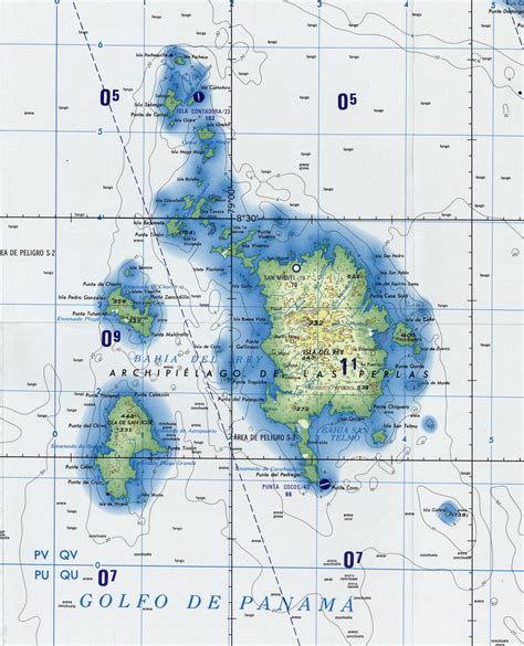 Pearl Islands map 1979 - Full size