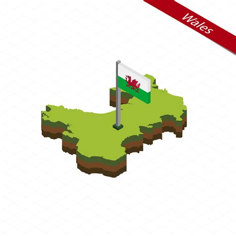 Wales Isometric map and flag. Vector Illustration. 27568523 Vector Art ...