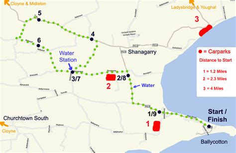 This time, we are going to look at the Ballycotton 10 route. The race starts about 800 metres ...