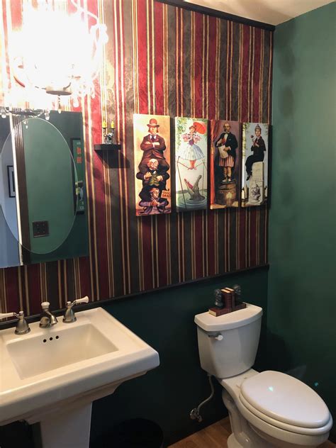 Because powder rooms are supposed to be fun and eclectic my new Haunted ...