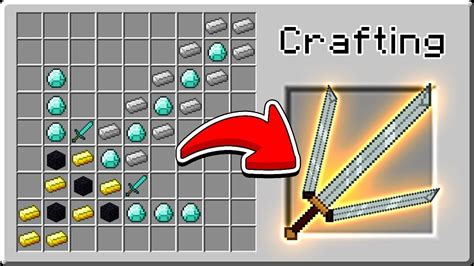 Minecraft Crafting Ideas Weapons