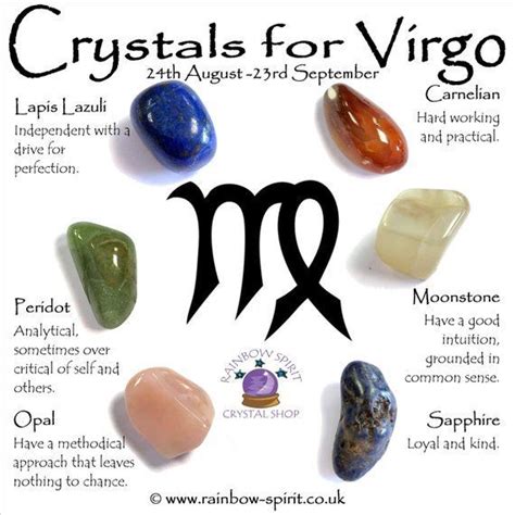 Virgo Birthstones Crystal Set | Virgo birthstone, Crystals, Crystal healing stones