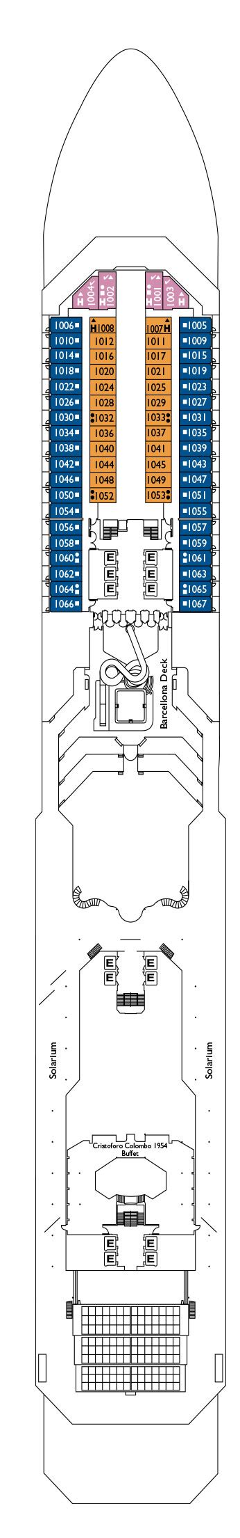 Costa Fortuna Deck Plans | CruiseInd