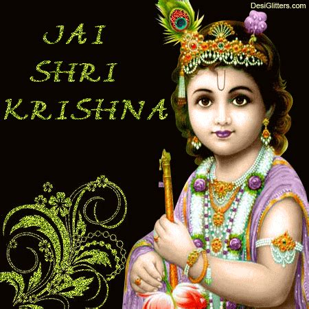 Jai Shri Krishna - DesiGlitters.com