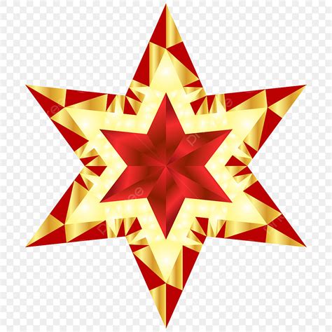 Gold Christmas Star Clipart Transparent PNG Hd, Red Star Christmas Decoration Sparkle And Gold ...