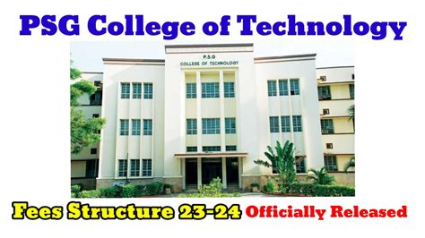 Psg College Of Technology Admission 2024 25 - Image to u