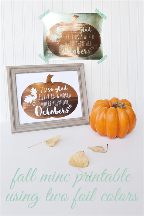 Aly Dosdall: two-color minc fall wall art | free printable