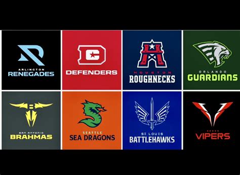 Ranking The XFL 2023 Team Names And Logos