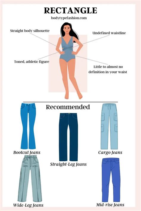 Best Jeans for Rectangle Body Shape - Fashion for Your Body Type