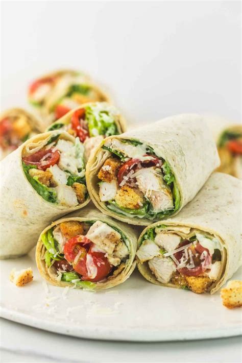 Chicken Caesar Wrap Recipe - Little Sunny Kitchen