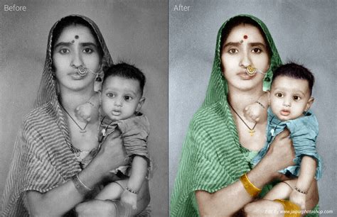 Black and White to Color Photo Service - Jaipur Photoshop