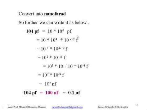 [ 1_2_2 ] Conversion of Capacitors picofarads in nanofarads - YouTube