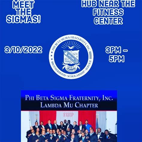 This Thursday, meet the members of Phi Beta Sigma Fraternity Incorporated. @iup_sigmas @iupfsl ...