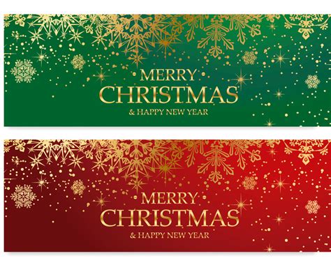 Merry Christmas Banners Vector Art & Graphics | freevector.com