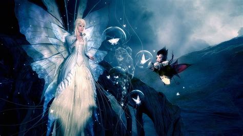 Free download | HD wallpaper: Fairy princess, white butterfly fairy ...