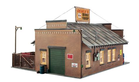 WBR5846 BR5846 Woodland Scenics - O Gauge Buildings - Deuce's Bike Shop – Rails of Sheffield