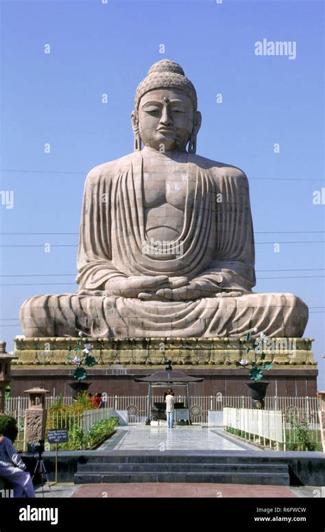 eighty feet long buddha statue at bodh gaya, bihar, india Stock Photo ...