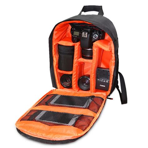 Camera Bag Waterproof SLR DSLR Camera Bag Backpack Shockproof Case Backpack-Rucksack Camera ...