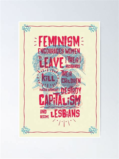 "Feminism Encourages Women Quote Poster" Poster for Sale by aliciamacias | Redbubble