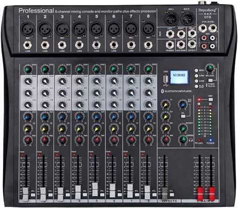 リアル TFCFL Usb Audio Interface Professional Mixer Sound Board Console Desk System 8 Channel ...