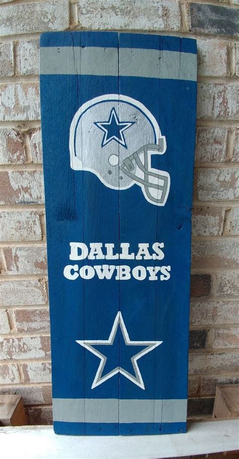 Dallas cowboys wooden sign 11 x 31 | Dallas cowboys decor, Cowboys sign ...