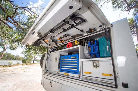 Wing storage | Ute canopy, Truck bed camping, Work truck