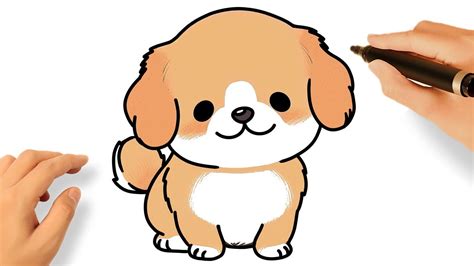 HOW TO DRAW A CUTE PUPPY DOG KAWAII 🐾😍 - YouTube