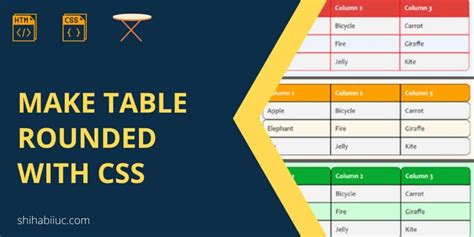 Make An Html Table With Rounded Corner Using Css Delf - vrogue.co