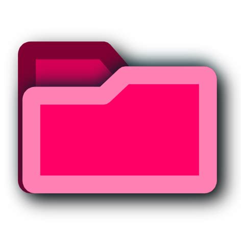 Folder, pink icon