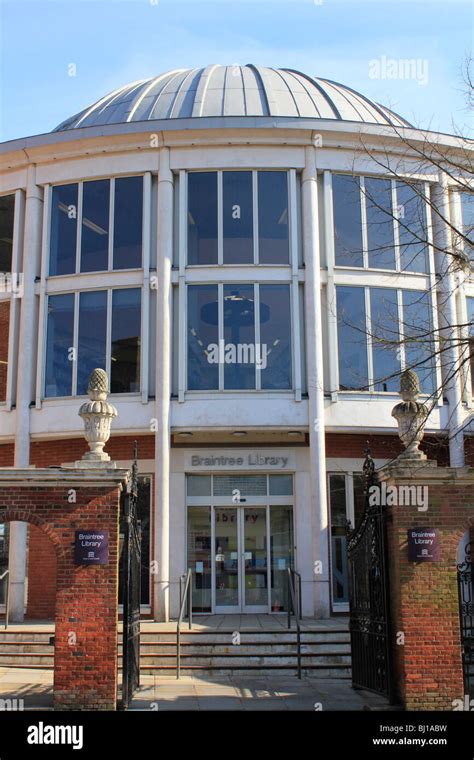 braintree library town centre essex england uk gb Stock Photo - Alamy