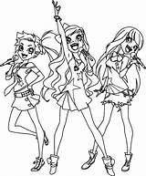 Lolirock Printable Coloring Pages sketch template
