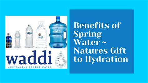 The Marvelous Benefits of Spring Water: Nature's Gift to Hydration