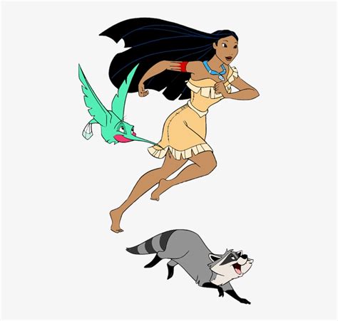 Resultado De Imagem Para Pocahontas Friends - Pocahontas Flit And Meeko Transparent PNG ...