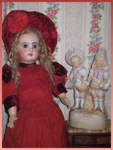 CHARMING Large Victorian Bisque Figural Lamp Base : Dorian's Doll Room | Ruby Lane Old Dolls ...