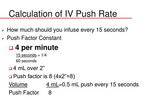 PPT - IV Administration – Dosage Calculation PowerPoint Presentation ...