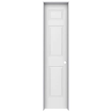 JELD-WEN 18 in. x 80 in. Colonist Primed Left-Hand Smooth Solid Core Molded Composite MDF Single ...