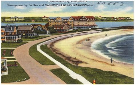 Narragansett by the Sea and Shore Drive, Kennebunk Beach, ca. 1938 - Maine Memory Network