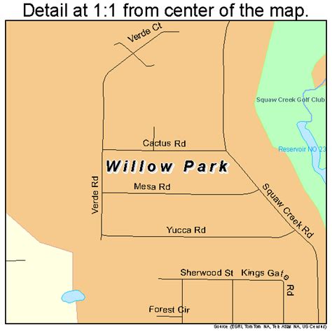 Willow Park Texas Street Map 4879492