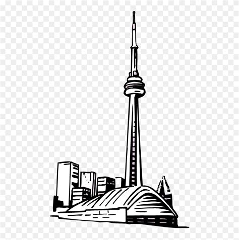 Collection Of Cn - Cn Tower Toronto Drawing Clipart (#5290527) - PinClipart