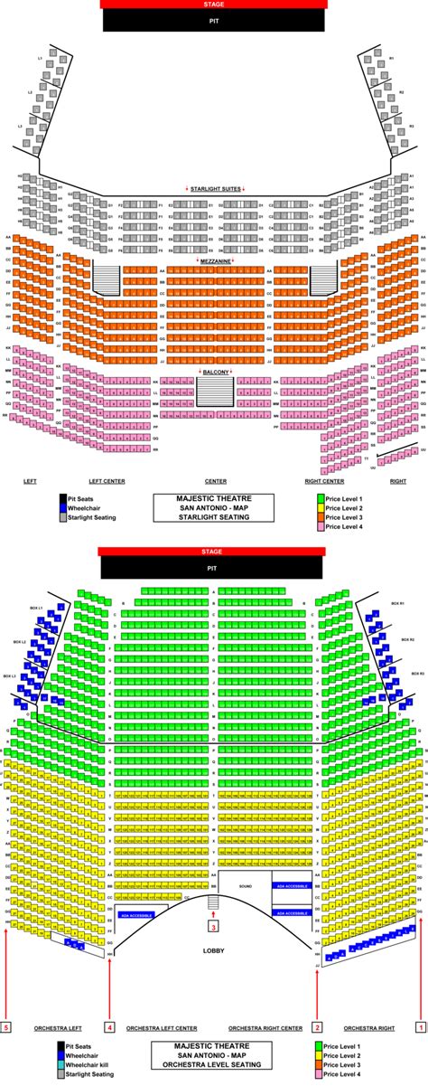 Majestic Theater Seating Chart