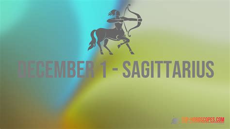 December 1 Zodiac Sign Sagittarius - Cheerful