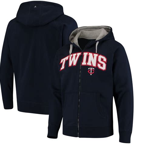 Minnesota Twins Antigua Team Victory Full-Zip Hoodie – Navy