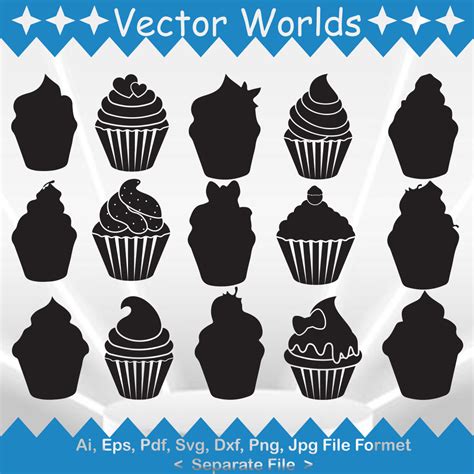 Cupcake SVG Vector Design - MasterBundles