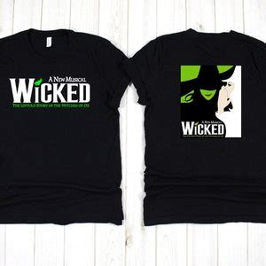 Wicked Broadway A New Musical Shirt, Broadway, Wicked Large Logo Shirt ...