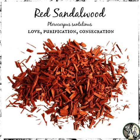 RED SANDALWOOD CHIPS | Love, Purification - Bag in 2022 | Herbalism ...