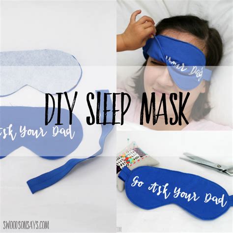 Free sleep mask pattern to sew - Swoodson Says