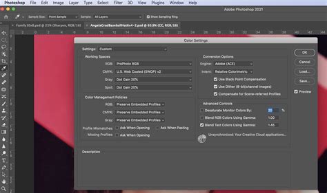 Solved: What is the default colour profile in Photoshop? - Adobe Community - 12415291